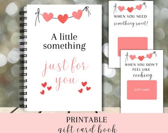 Valentine's Day Gift Card Book, Coupon Book, Gift For Boyfriend, Gift For Couple, Date Night Gift, Gift For Husband