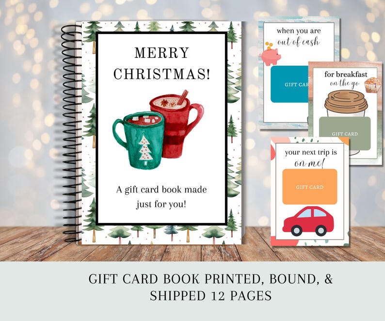 Christmas Gift Card Book, Gift For College Student, Christmas Gift For Teen, Gift For Teenage Boy, Gift Card Photo Album, Gift Card Holder zdjęcie 12