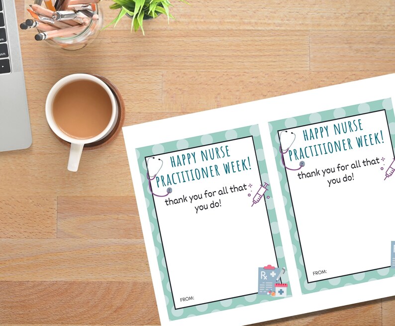 Happy Nurse Practitioner Week Printable Gift Card Holder NP Week Gift