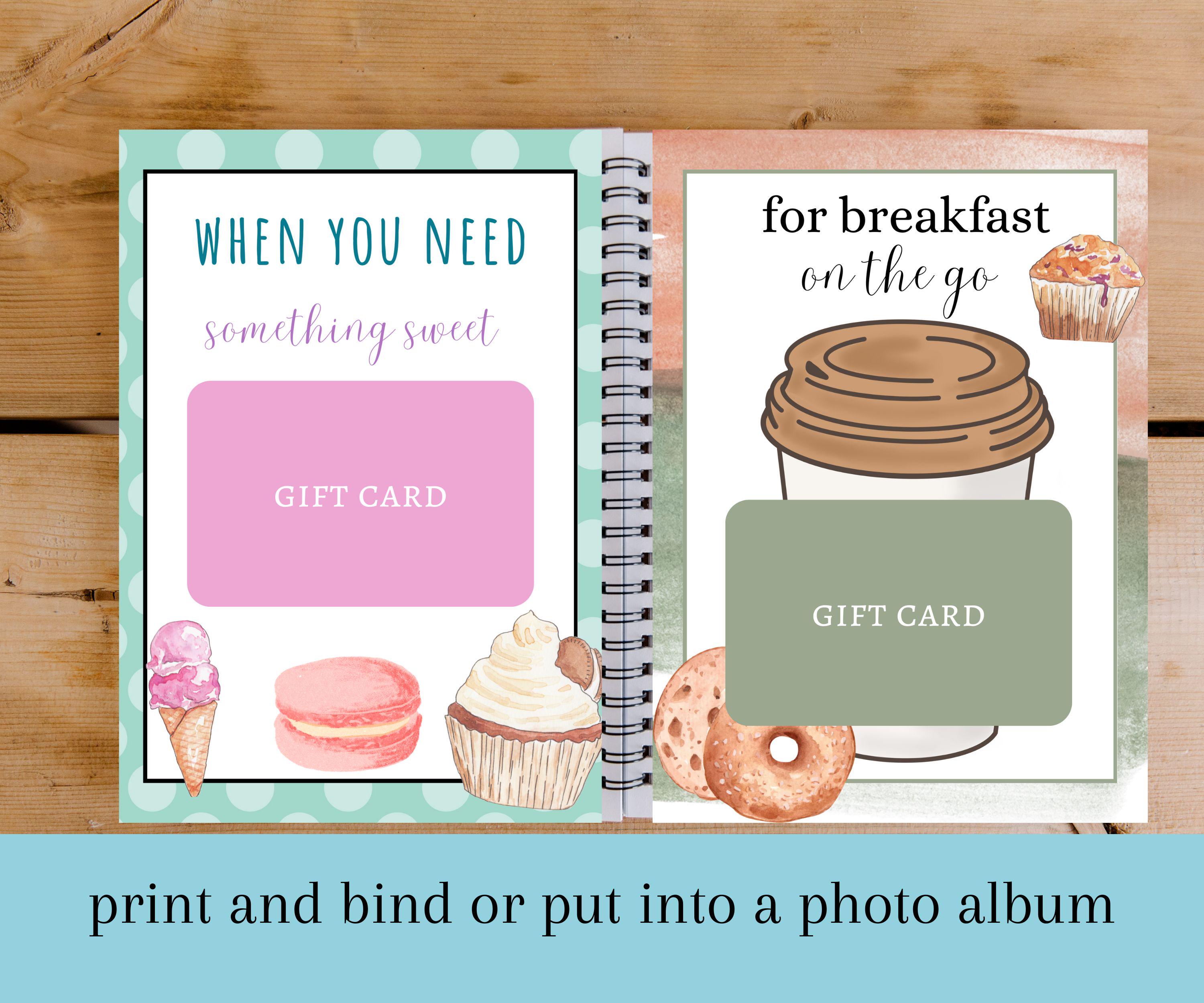 Printable Gift Card Book, Birthday Gift Card Book, Mother's Day Gift Card Book, Birthday Gift for Mom - Etsy Printable Gift Card Book, Birthday Gift Card Book, Mother's Day Gift Card Book, Birthday Gift for Mom - Etsy