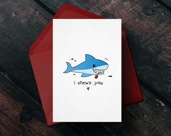 pix Shark Puns For Valentine's Day shark valentine card etsy