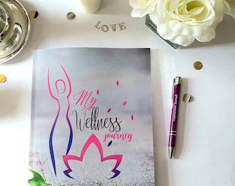 My Wellness journey 30 days to a better you: large 8 x 10 self care & wellbeing journal for women, mood/ health tracker, selfcare tracker