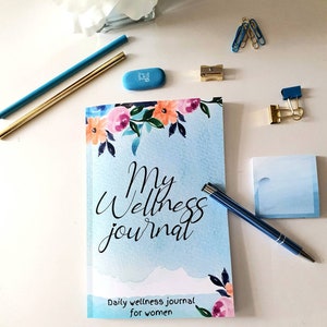 My Wellness Journal |Daily prompts | to do list | health & fitness tracker | sleep tracker | self care | happy place| mindfulness |Gift