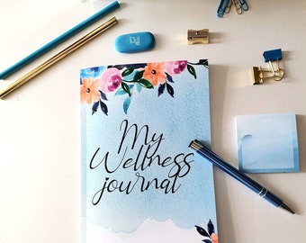 My Wellness Journal |Daily prompts | to do list | health & fitness tracker | sleep tracker | self care | happy place| mindfulness |Gift