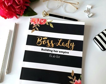Boss Lady To-Do List Notebook: Goals, Priorities, Schedule