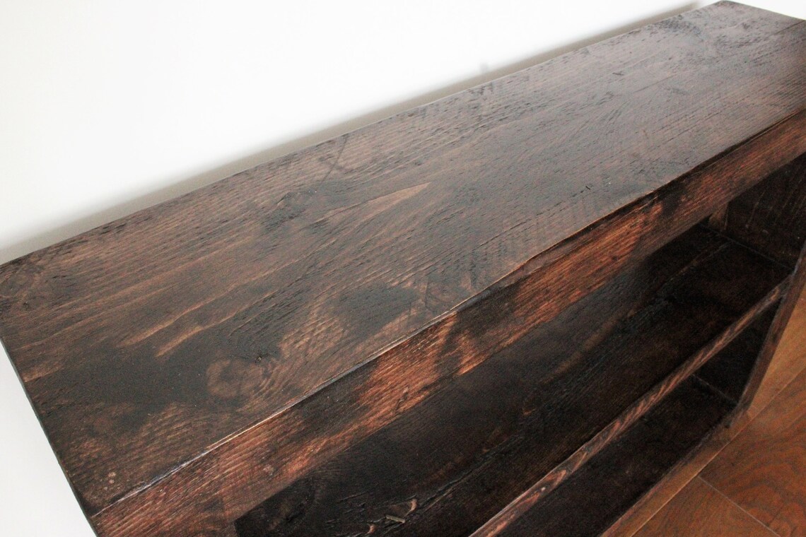 Estante de almacenamiento de zapatos rústico grueso recuperado | Etsy