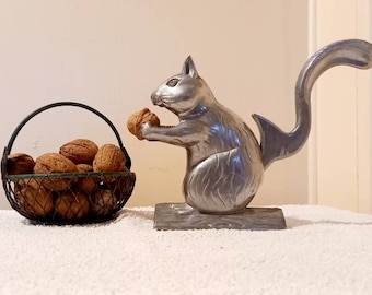 Squirrel nutcracker vintage aluminium novelty nut cracker