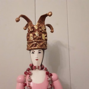 Santos cage doll Religious statue with Rosary