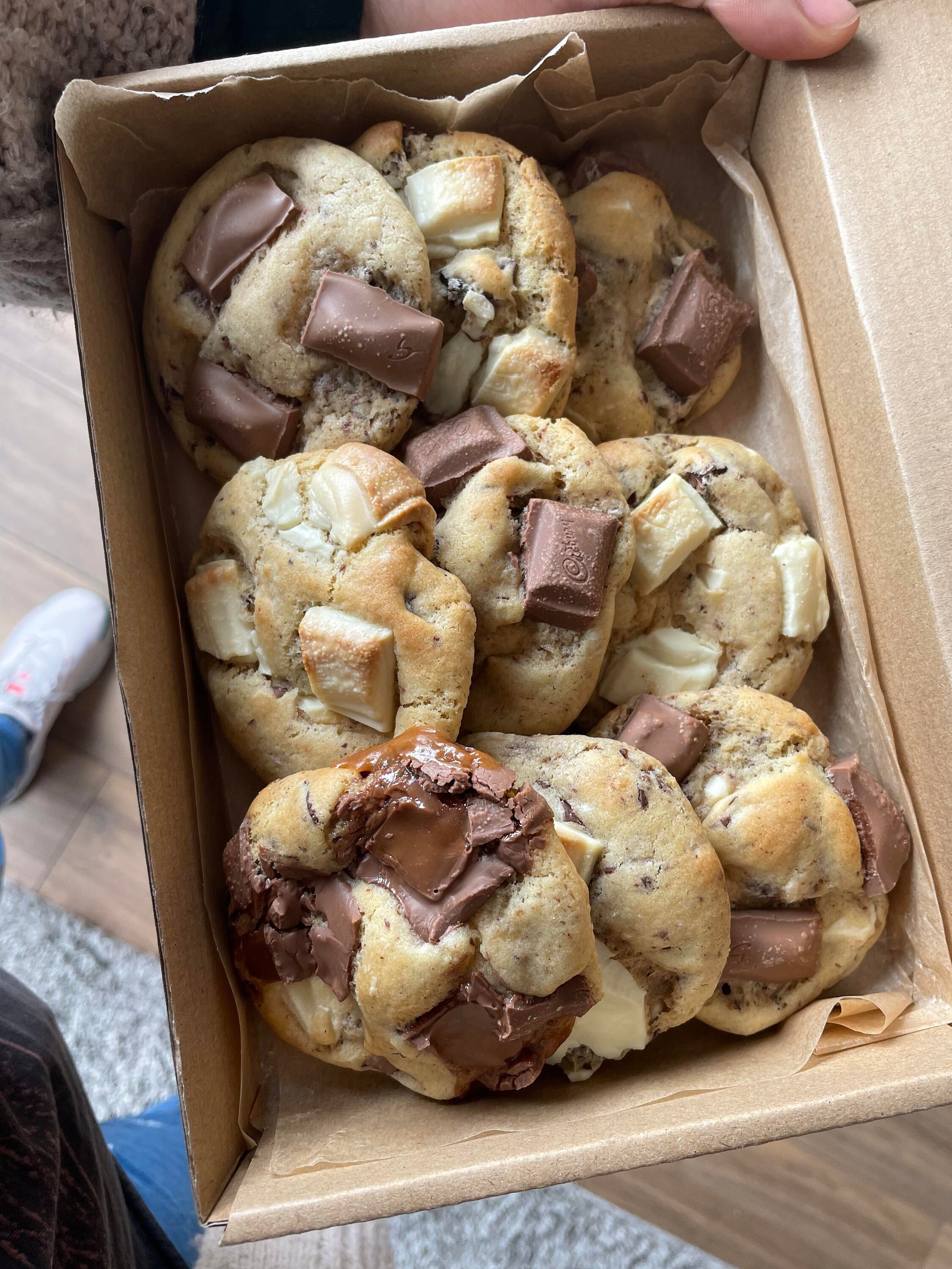 Box of 9 Cookies // Dairy Milk Galaxy Galaxy Caramel Etsy UK