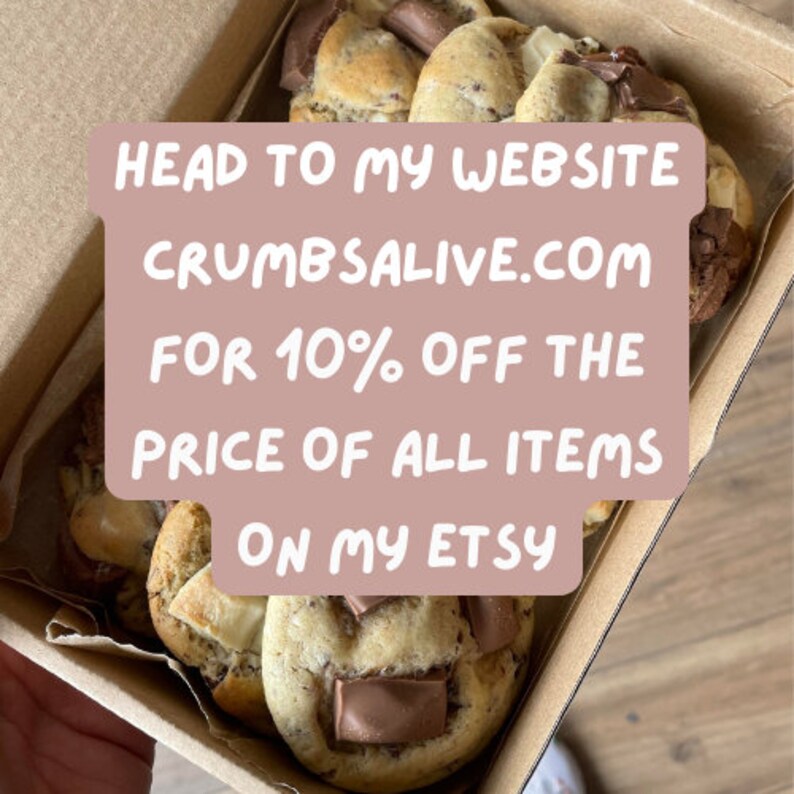 Box of 9 Cookies // Dairy Milk Galaxy Galaxy Caramel Etsy UK