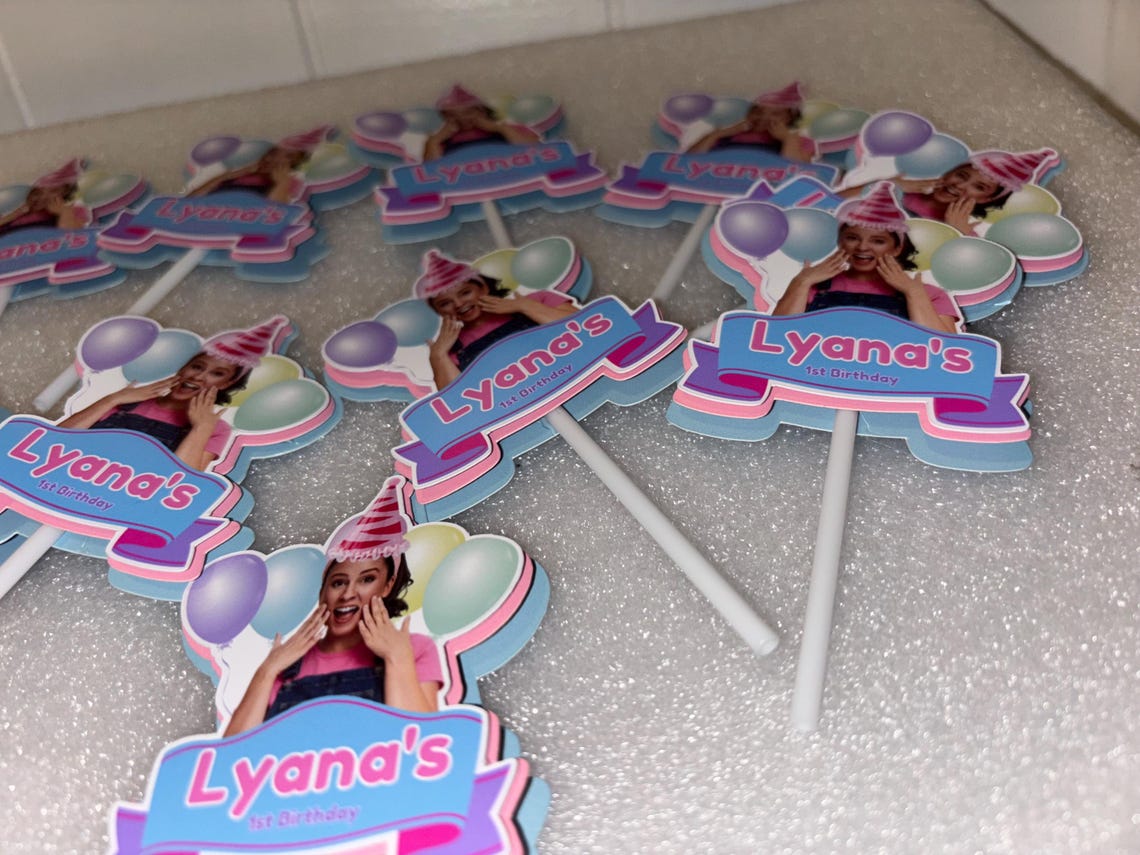 Ms. Rachel Cupcake Toppers/ Ms.rachel Decorations / Centerpiece/ Ms ...