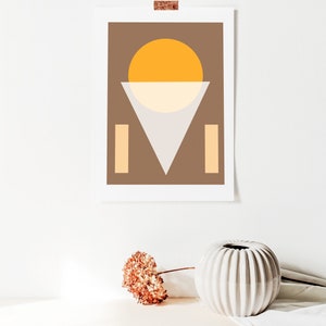 Ice cream Party Downloadable Printable Poster Mid Century Modern Abstract Poster Nursery Children Wall Art Digital Print Coastal Decor