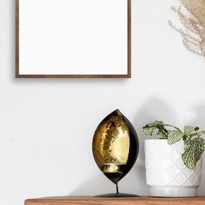 Dark Oak Picture Frame: Thin Minimalist Scandinavian Style, 11x14