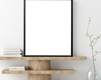 Black Oak Picture Frame: Thin Modern Scandinavian Poster Frame
