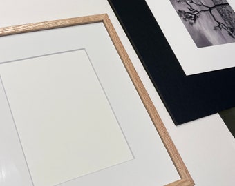 Minimalist Natural Oak Picture Frame: Scandinavian Modern 8x10"