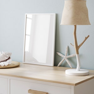 White Oak Frame A2 A3 A4 A2 30x40 50x70 70x100 Large Thin Real Wood Oversized Modern Scandinavian Coastal Boho Style Mid Century Nursery