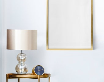 Gold Metal Picture Frame: Modern Brushed Aluminum Poster Frame