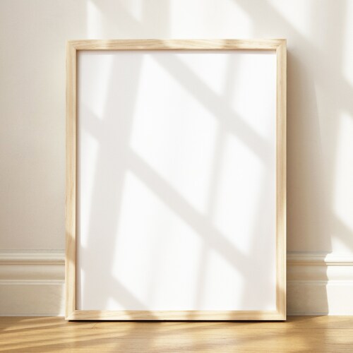 Deep Natural Wood Picture Frame Thin Minimalist Scandinavian Etsy