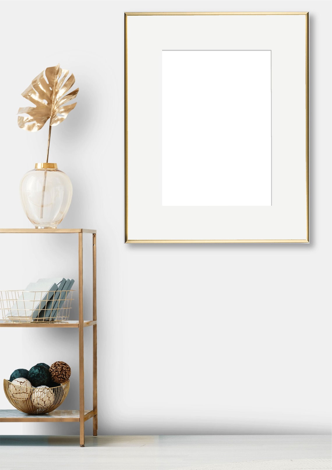 Gold Matte Metal Thin Picture Frame Large Modern Minimalist Etsy België