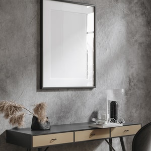 Black Matte Metal Picture Frame: Modern Scandinavian Style