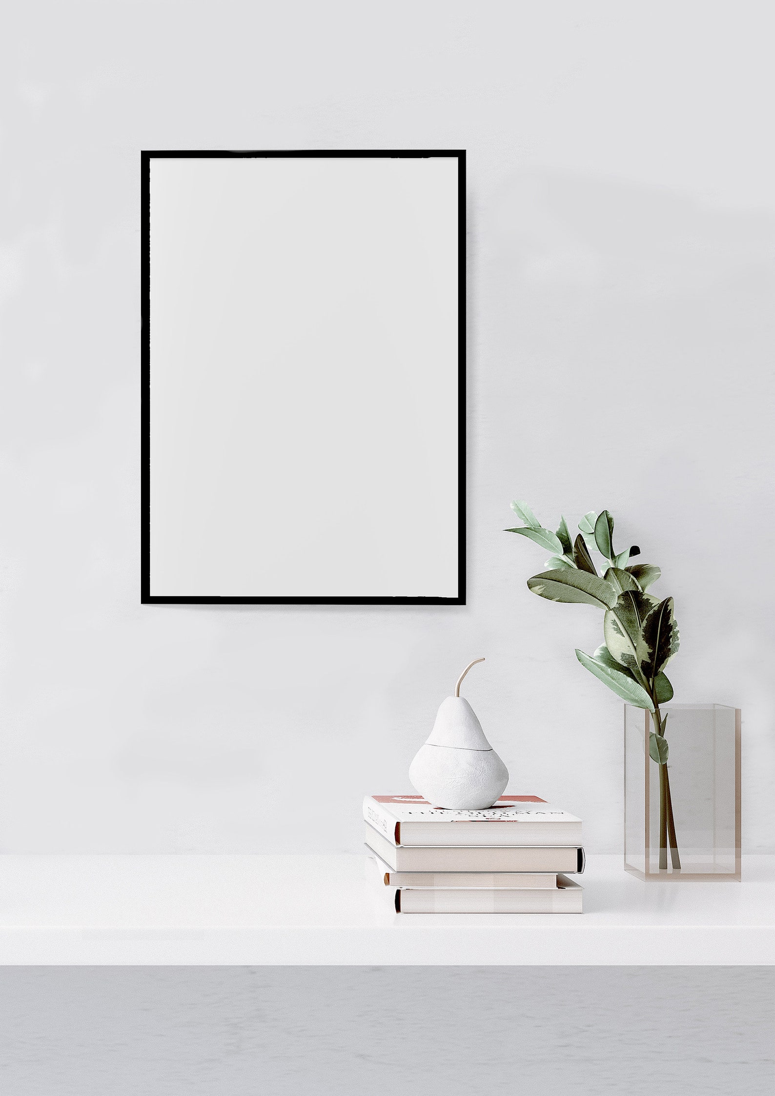 Black Wood Thin Frame Natural Large Modern Minimalist Classic Etsy UK