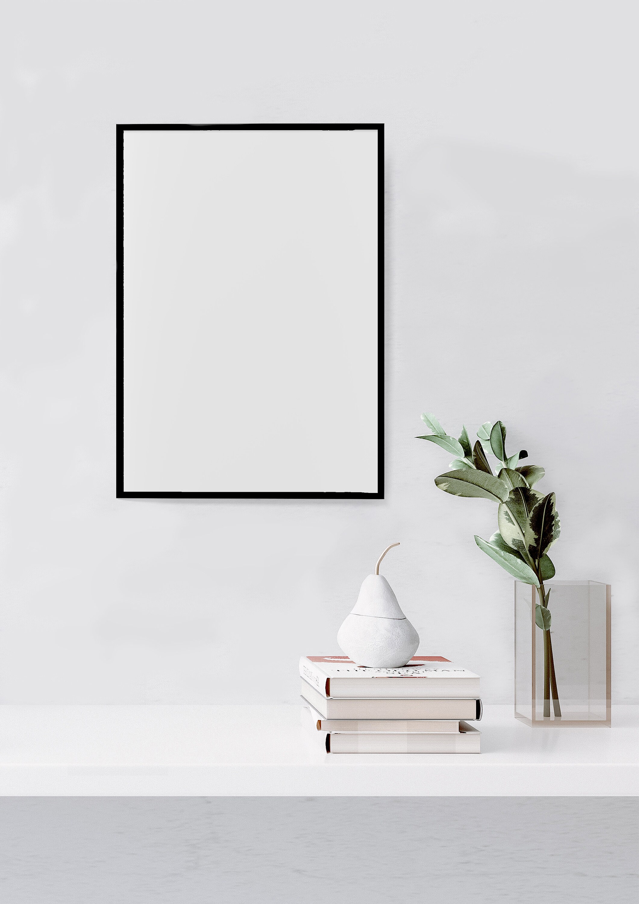 Black Wood Thin Frame Natural Large Modern Minimalist Classic Etsy UK