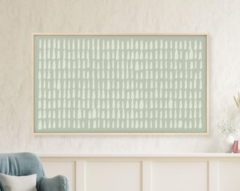 Sage Green Polkadot Abstract Art for Samsung Frame TV (Digital Download)