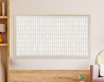 Japandi Polkadot Art for Samsung Frame TV: Beige Abstract Relaxing (Digital Download)