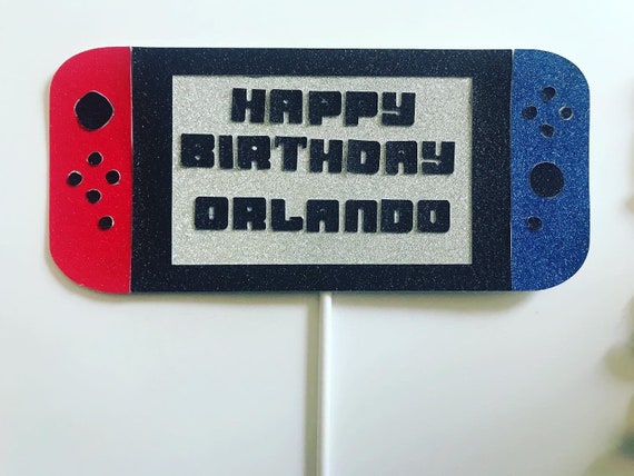 Haut De Gateau Nintendo Switch Personnalisable Etsy Haut De Gateau Nintendo Switch Personnalisable Etsy