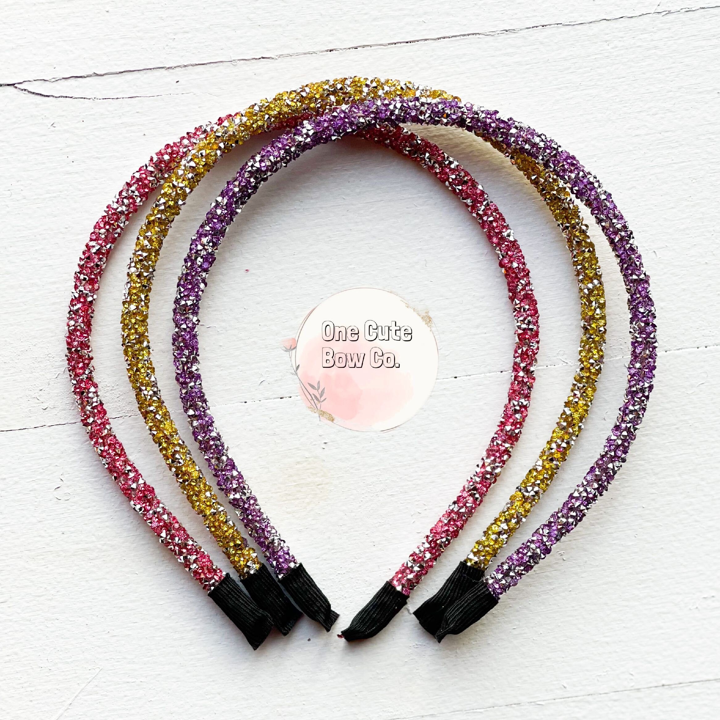 Glitter Headbands Girl's Headbands Chunky Glitter Etsy