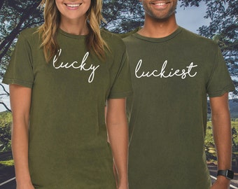 St. Patrick's Day Lucky Shirt, Matching Couple Shirt  St. Patrick's Day Shirt, His and Hers T-Shirt, Funny St Patrick's Day Shirt, lucky