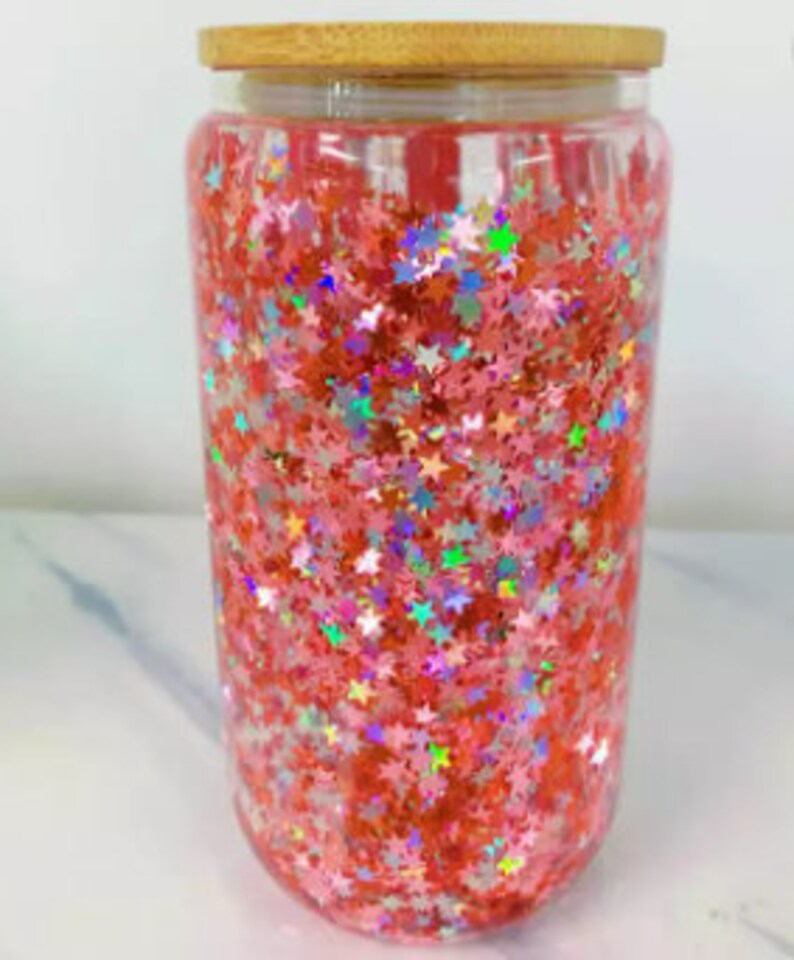 Double Walled Sublimation 20 Oz Snow Globe Glass Can 16oz Etsy