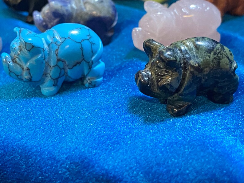Crystal Carving Gemstone Carving Crystal Pig Piggy Carving Etsy