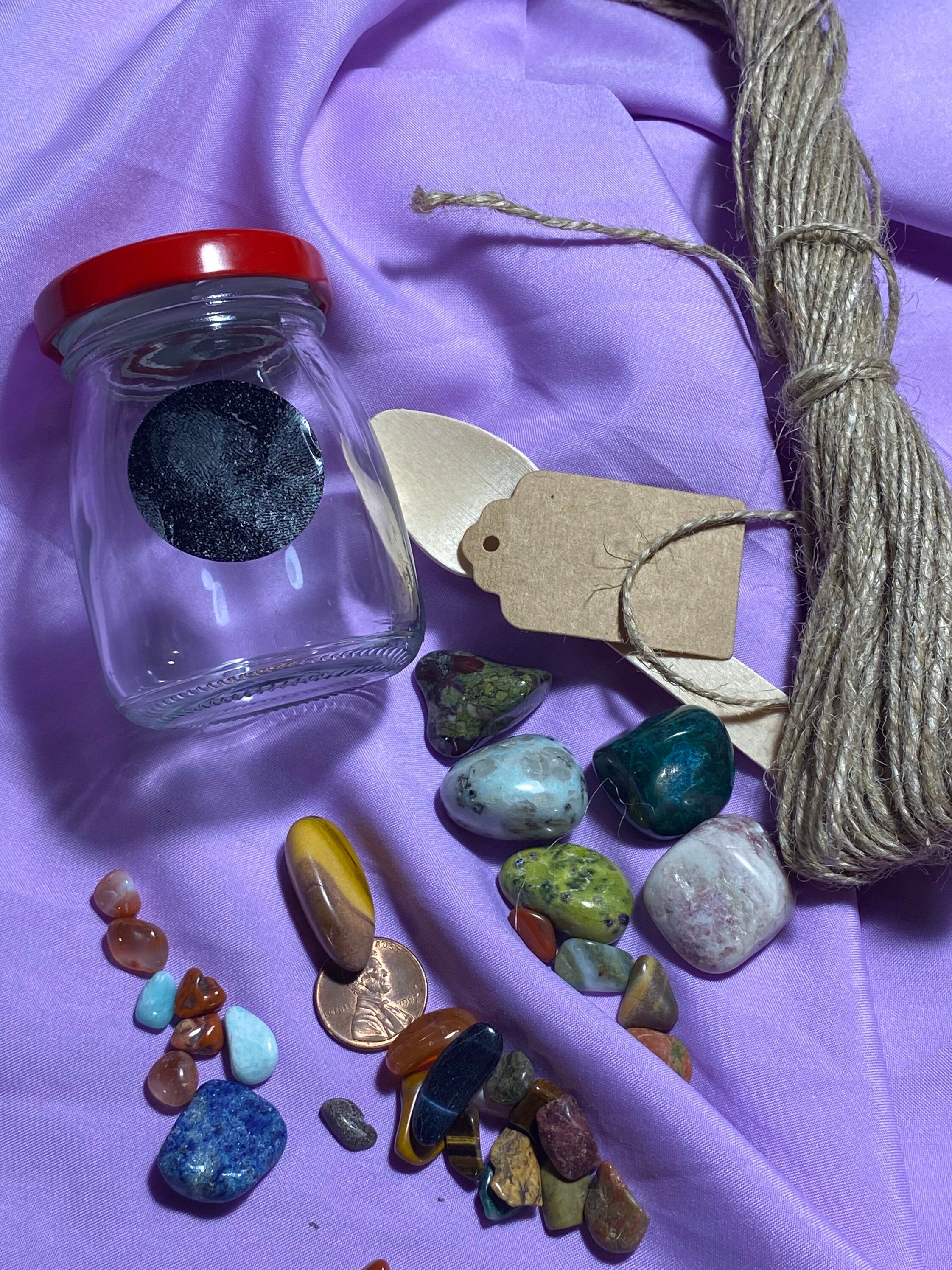 Crystal Spell Vials spell jars glass vials diy jars diy Etsy