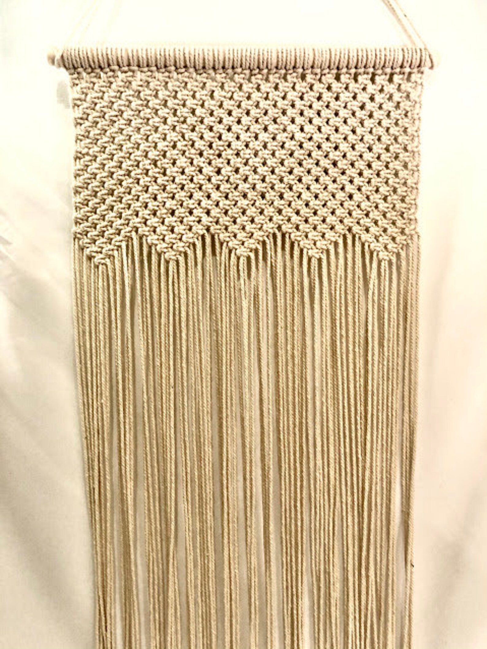 Large Zig Zag Macrame Wall Hanging Etsy