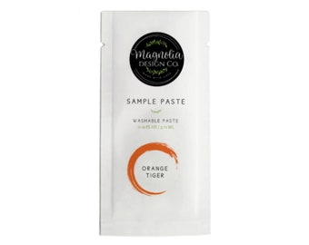 Magnolia Design Co.; Orange Tiger Chalk Paste Sample Packets (10 PK)