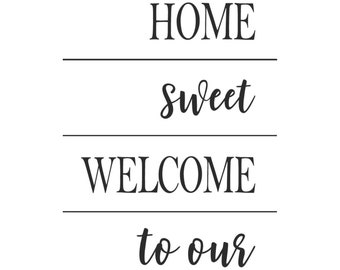 Magnolia Design Book Words (Home Sweet Home)-Reusable Adhesive 5X7 Silkscreen Stencil- ChalkTalkWithRenee