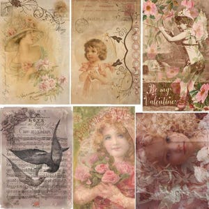 Magnolia Design Co.; Valentine Tags Rub on Transfer 12x12