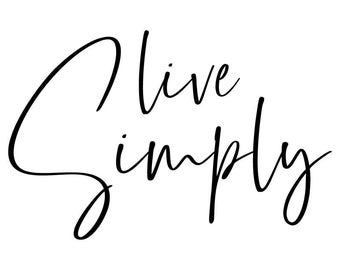 Magnolia Design Co; Live Simply 5x7 Stencil
