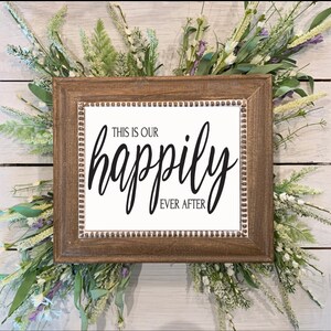 Magnolia Design Co.; Happily Ever After-Reusable Adhesive 5X7 Silkscreen Stencil- ChalkTalkWithRenee