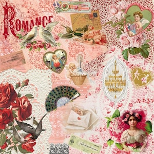 Magnolia Design Co.;  Pink Romance Rub on Transfer 12x12