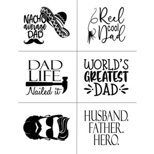 Magnolia Design Co.; Dad Minis Reusable 8.5 x 11 Silk Screen Stencil