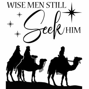 Christmas Stencil O Holy Night Wise Men Seek Him Jesus Bethlehem Star DIY  Signs