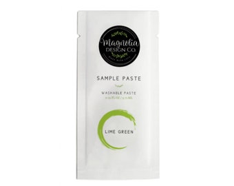 Magnolia Design Co.; Lime Green Chalk Paste Sample Packets (10 PK)