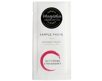 Magnolia Design Co.; Glittering Strawberry Chalk Paste Sample Packets (10 PK)