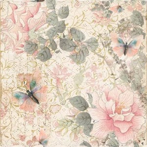 Magnolia Design Co.; Pink Lace Rub on Transfer 8.5x11