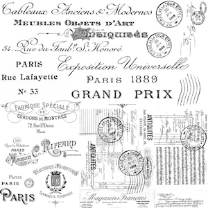 Magnolia Design Co; Paris Type Rub on Transfer 12x12