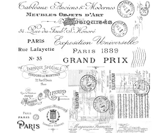 Magnolia Design Co; Paris Type Rub on Transfer 12x12