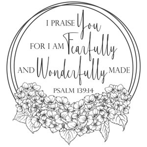 Magnolia Design Co; Fearfully and Wonderfully- 11 x11 Reusable Adhesive Silkscreen Stencil