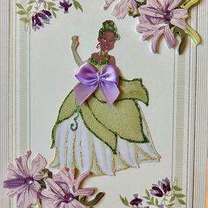 Prachtige Disney Princess Tiana-verjaardagskaart om te delen met je prinses!